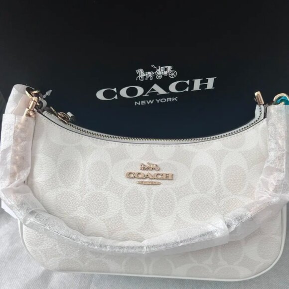 NWT coach Teri Shoulder Bag In Signature Canvas CA548 - Picture 5 of 5